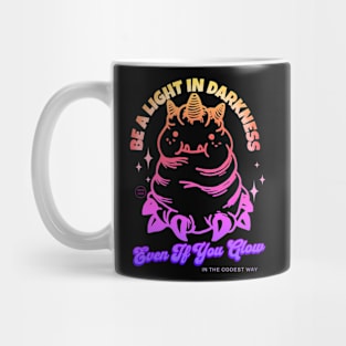 Be A Light In Darkness Cute Monster Mug